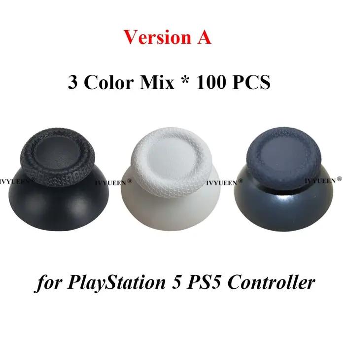 IVYUEEN 100 pièces pour PlayStation 5 PS5 contrôleur DualSense manette 3D analogique bâton de pouce capuchons de Joystick poignée accessoires de jeu
