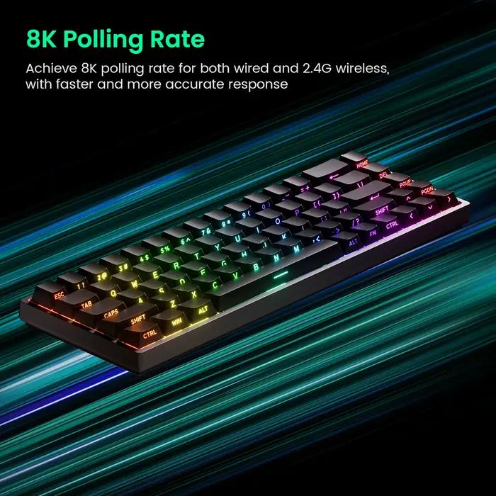 Akko MonsGeek FUN68 FUN60 PRO & MAX HE clavier magnétique 60% 65% claviers de jeu déclencheur rapide 8K