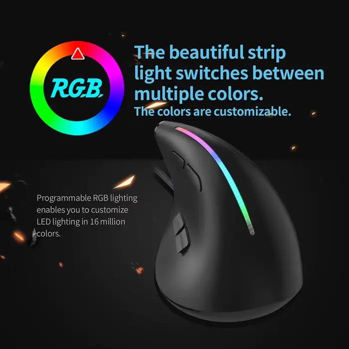 Souris verticale filaire pour gamer ZELOTES