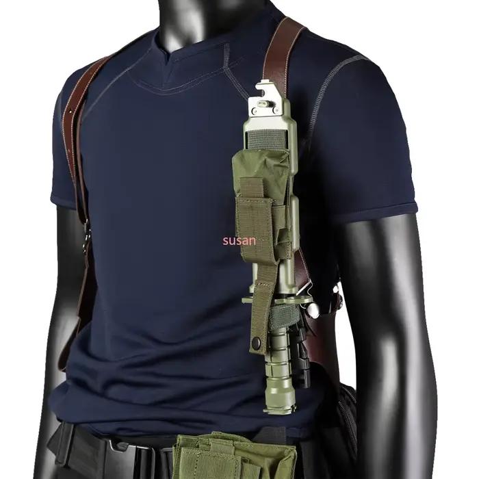 Accessoires de Costume de jeu de carnaval d'halloween, ceinture utilitaire avec sacs, T-Shirt de Cosplay Hero Leon Kennedy, étui à aisselles d'officier