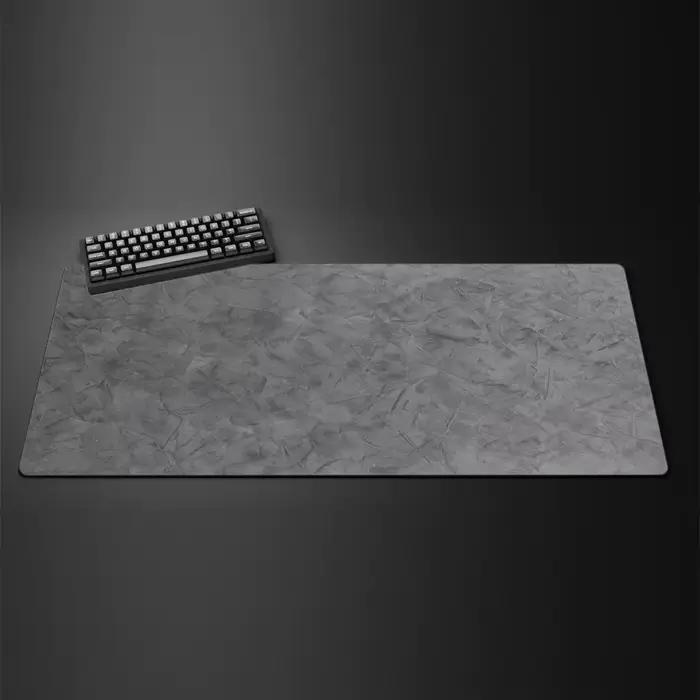 Grand tapis de souris de jeu à Texture grise