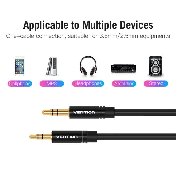 Vention 3.5 à 2.5 câble Aux Jack 3.5mm