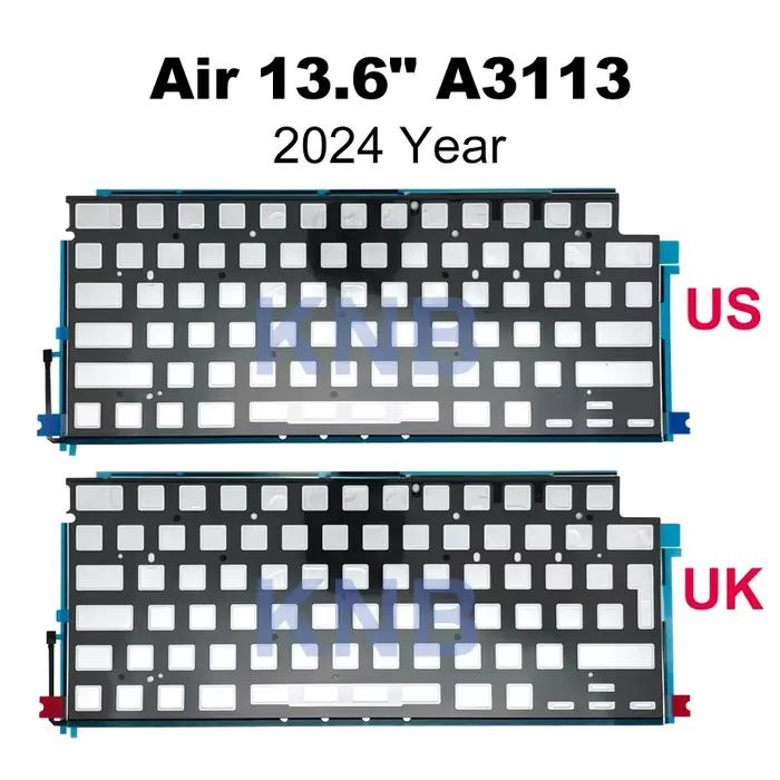 Nouveau rétro-éclairage du clavier d'ordinateur portable pour MacBook Air Retina 13 "15" A2179 A2337 A2681 A2941 A3113 A3114 A3240 A3241 2020-2025 ans
