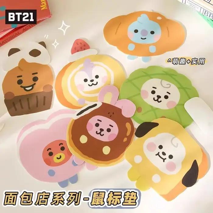 Tapis de Souris BT21 Série Pâtisserie Dessin Animé