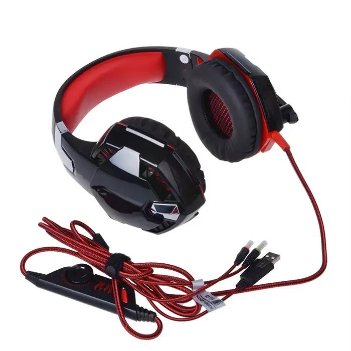 Casque de jeu stéréo basse avec micro