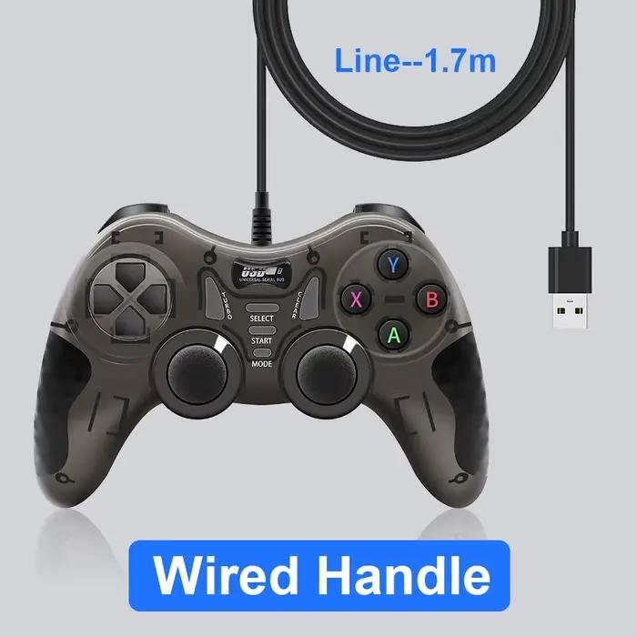 Manette de jeu noire et blanche