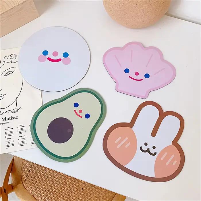 Tapis de souris de dessin animé mignon pour filles
