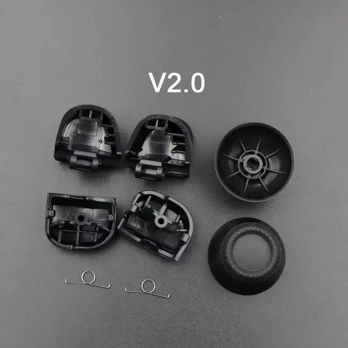 1 ensemble de boutons de déclenchement L1 R1 L2 R2 et ressorts + capuchons de joystick pour manette PS5 V2.0 BDM-020 – Accessoires de remplacement