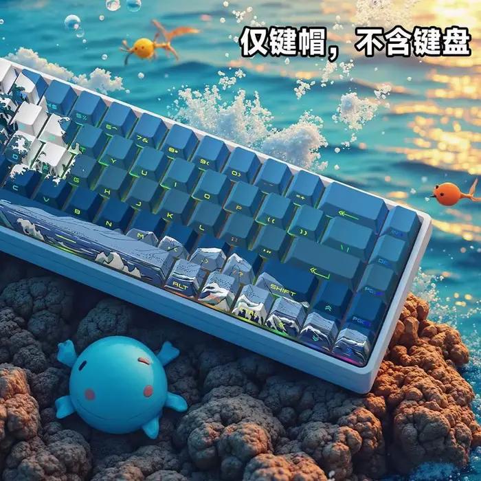Nouvelles touches de clavier mécaniques transparentes PBT à thème Anime