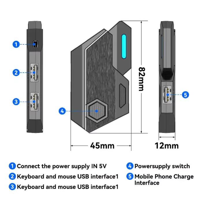 Adaptateur convertisseur clavier et souris pour PS3
