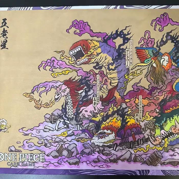 Tapis de jeu DIY One Piece OPCG Five Elders St.Topman Warcury StEthanbaron·V·Nusjuro StShepherd Ju Peter en caoutchouc