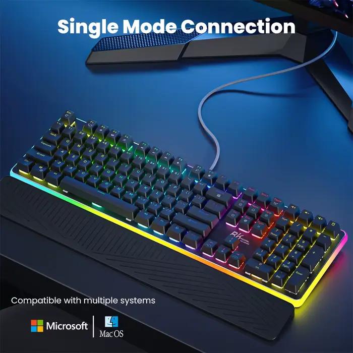 RK ROYAL KLUDGE RK918 clavier mécanique filaire 108 touches 100%