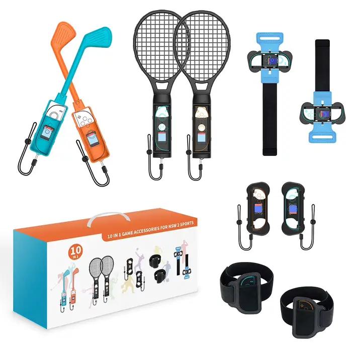 Accessoires de jeux sportifs pour Nintendo Switch 2 raquette de tennis club de golf brassard sangle de jambe poignée de contrôleur de jeu pour joy-con occassions spéciales
