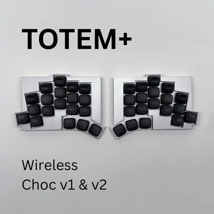 Clavier mécanique ergonomique Totem V2 Bluetooth sans fil avec interrupteurs Kailh Choc v1 et v2 pour bureau et jeu occasions spéciales