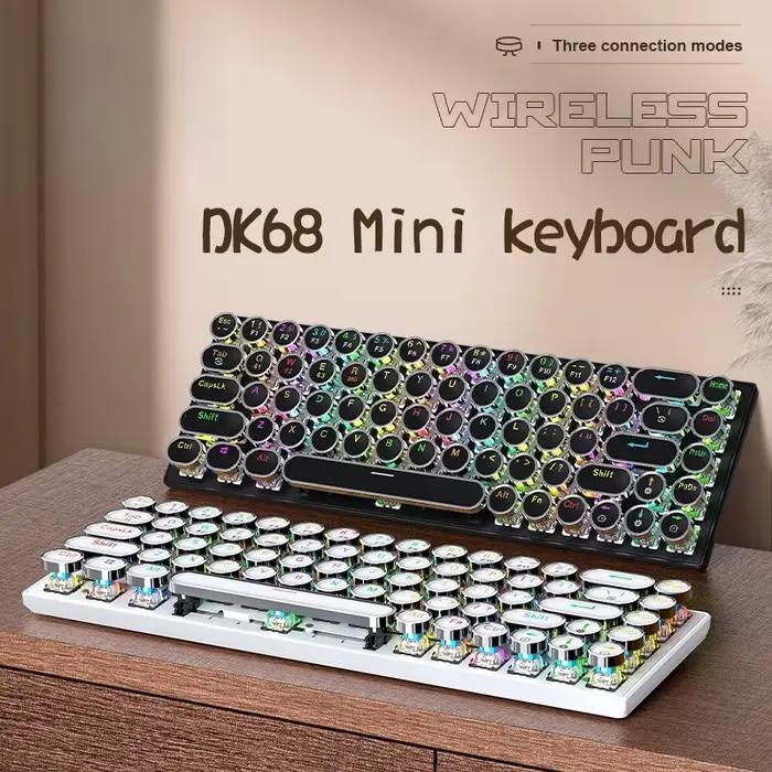 Clavier mécanique rétro punk sans fil DK68 APAYADO