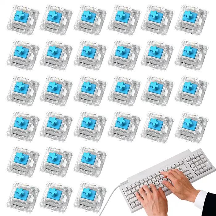 Lot de 30 interrupteurs de clavier à axe transversal