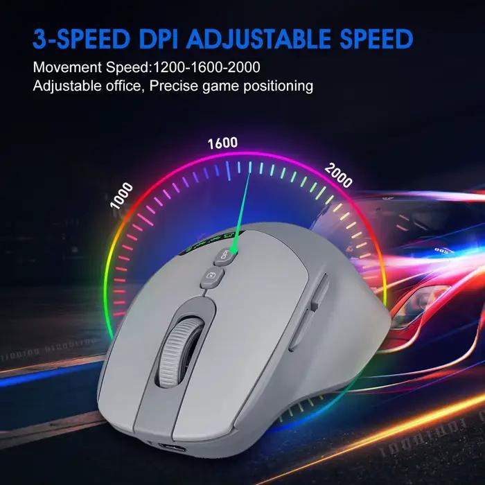 Souris sans fil silencieuse double mode 2026 Bluetooth 2.4G