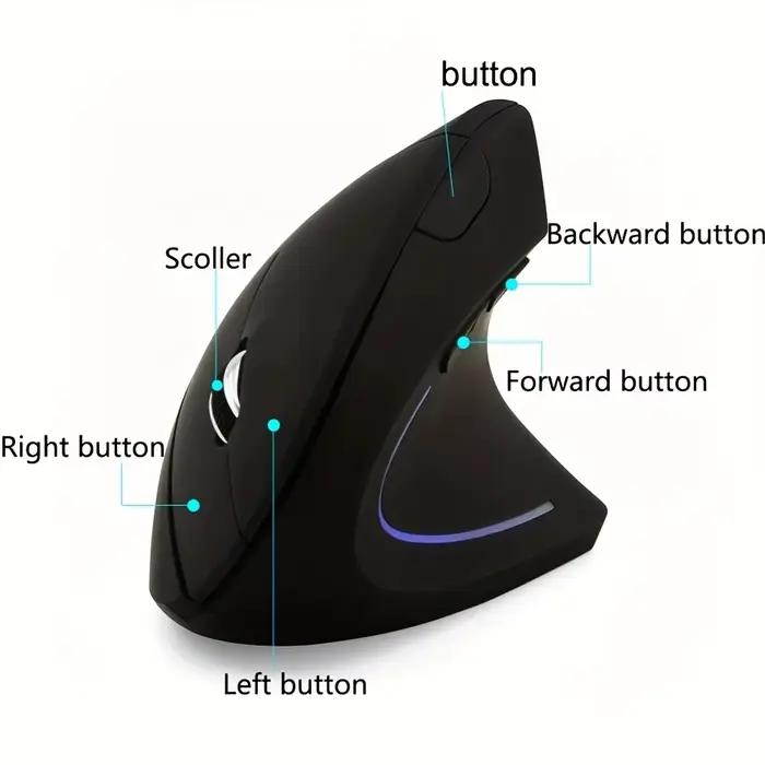 Souris sans fil ergonomique verticale