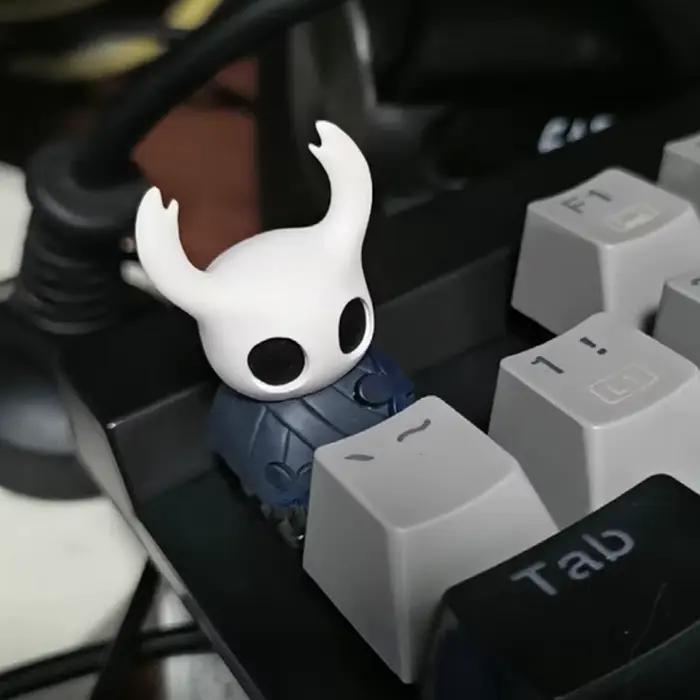 Creux chevalier Keycap Transmission de la lumière mignon personnalité résine mécanique clavier accessoire Anime unique