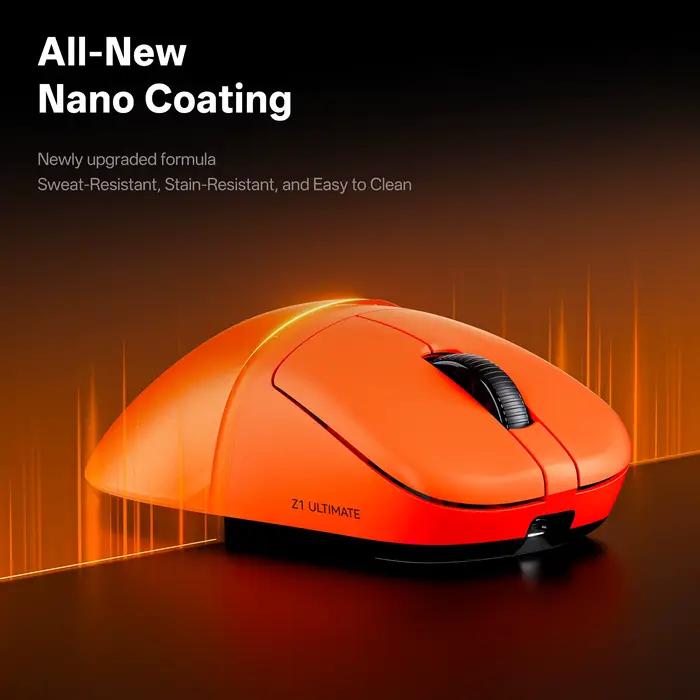 Souris sans fil ultime ATK Blazing Sky Z1 V2 PAW3950 Ultra Dual 8K Gaming Mouse Ergonomique Développée en interne pour les mains moyennes et grandes
