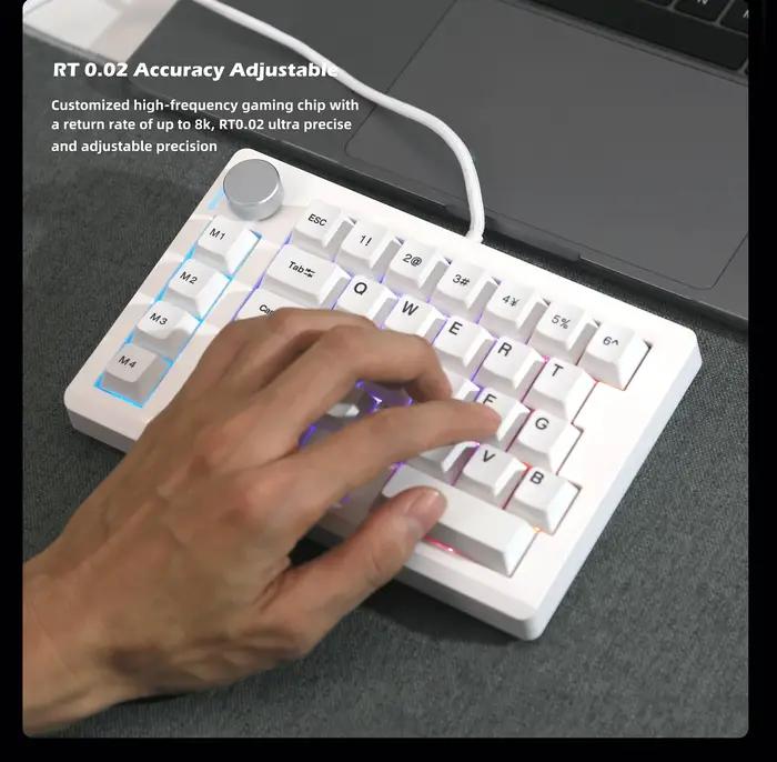 Interrupteur magnétique Gamer clavier filaire 33 touches claviers mécaniques déclencheur rapide échange à chaud Rgb Fps