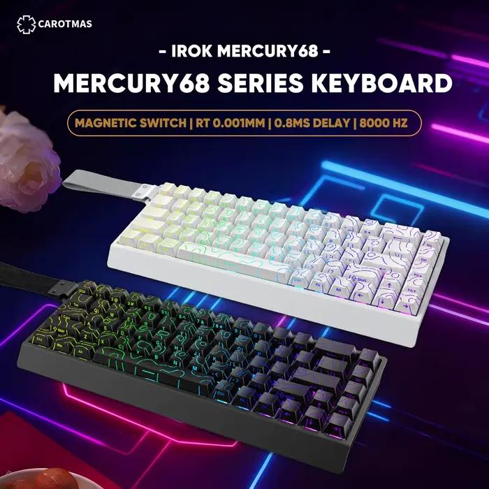 Clavier mécanique magnétique filaire pour gamer IROK Carotmas Mercury68 Mercury 68