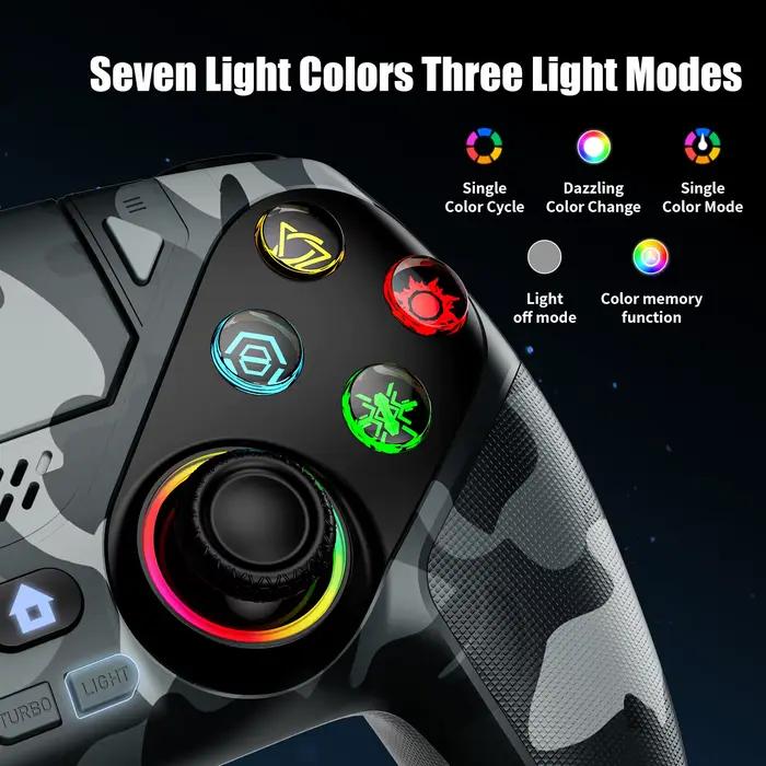 Accessoires sans fil RGB pour manette PS5/PS5 Slim