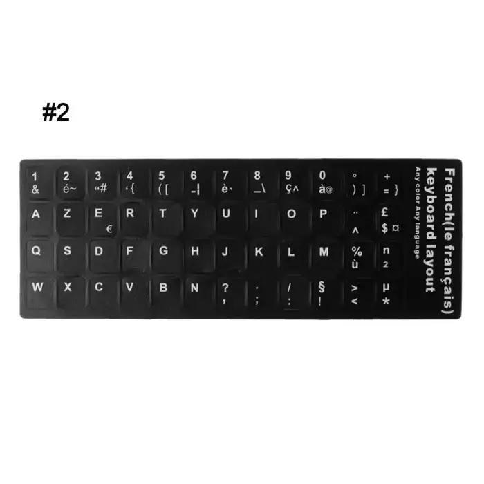 Alphabet de clavier de lettres russe/français/espagnol/japonais multilingue Sticker