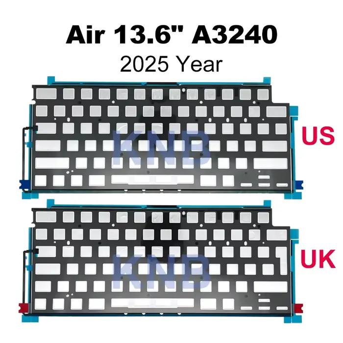 Nouveau rétro-éclairage du clavier d'ordinateur portable pour MacBook Air Retina 13 "15" A2179 A2337 A2681 A2941 A3113 A3114 A3240 A3241 2020-2025 ans