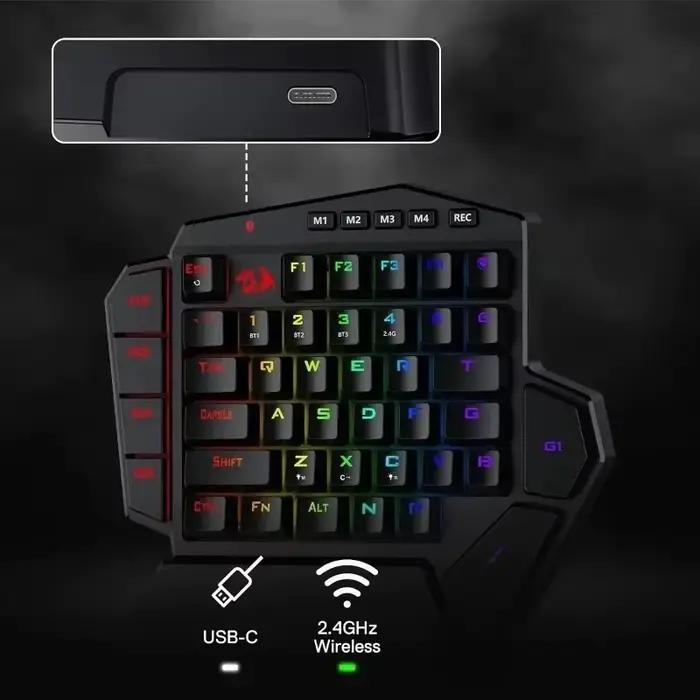 Nouveau clavier mécanique sans fil Redragon K585 PRO à une main