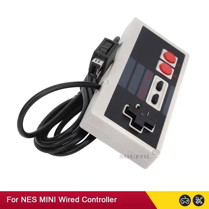 Manette de jeu NES Classic Edition Mini avec câble intégré 1.8m pour systèmes de divertissement NS occasions spéciales gaming rétro