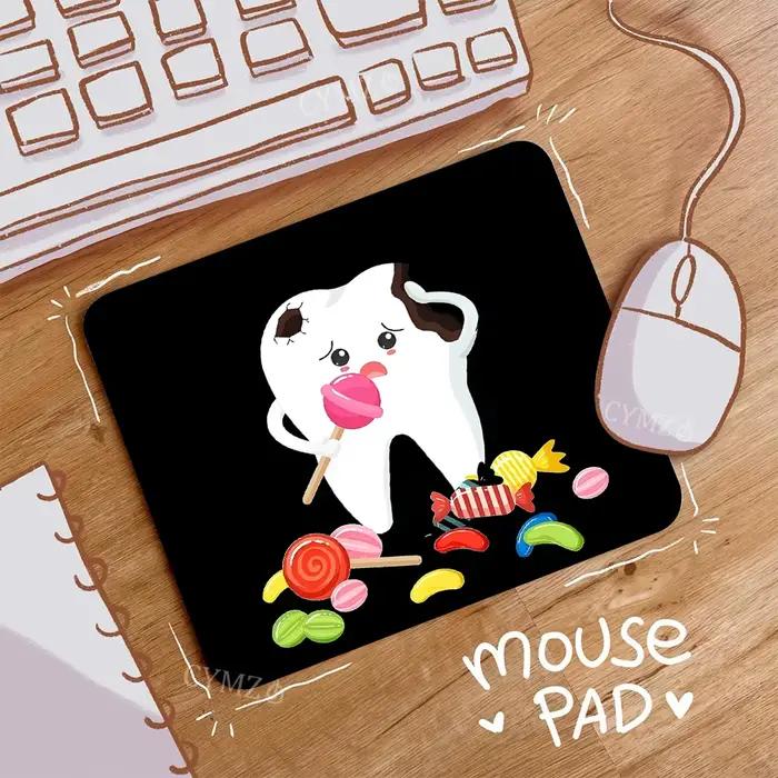 Tapis de souris mignon à motif dentaire