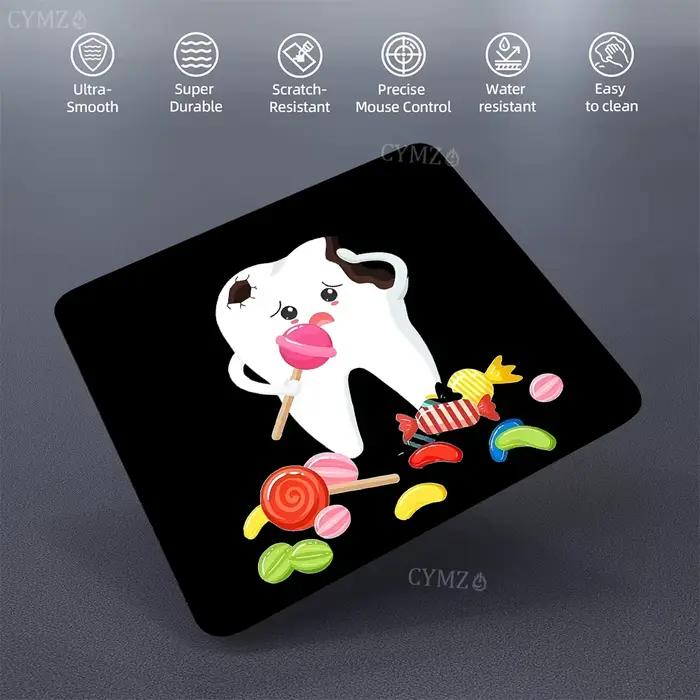 Tapis de souris mignon à motif dentaire