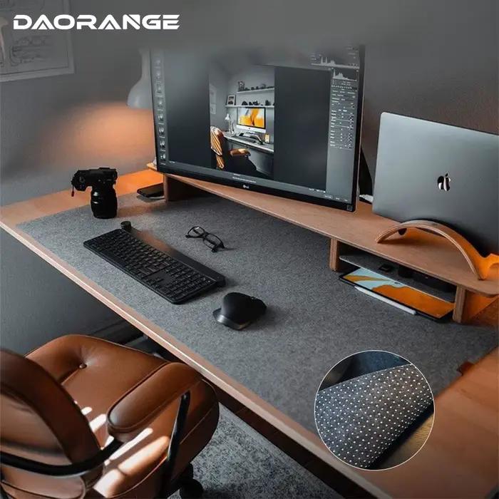 Tapis de souris en feutre de laine multi-tailles