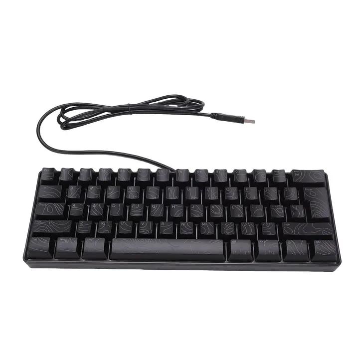 Clavier filaire pour ordinateur 61 touches USB RGB N clé Rollover Contour