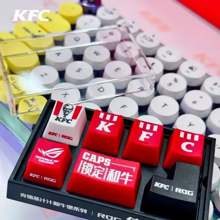 Kfc Keycap clavier mécanique Rog Collaboration bricolage modèle Anime dessin