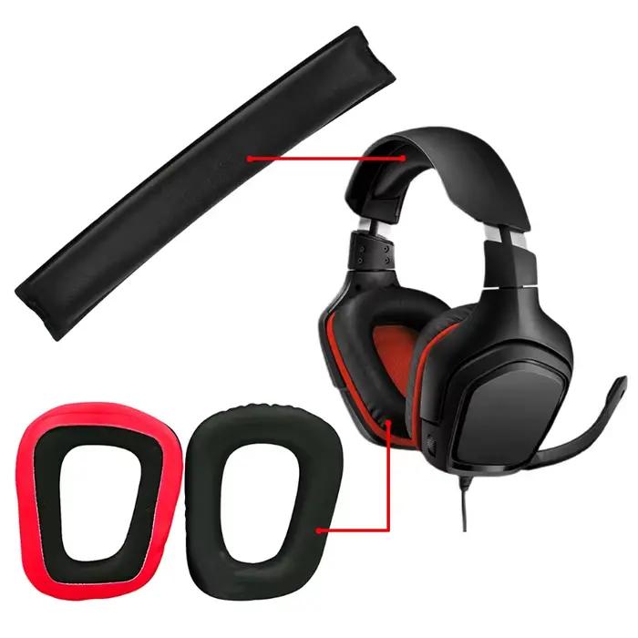 Oreillettes de jeu logitech pour casque G432 G431 G430 G230 G231 G930