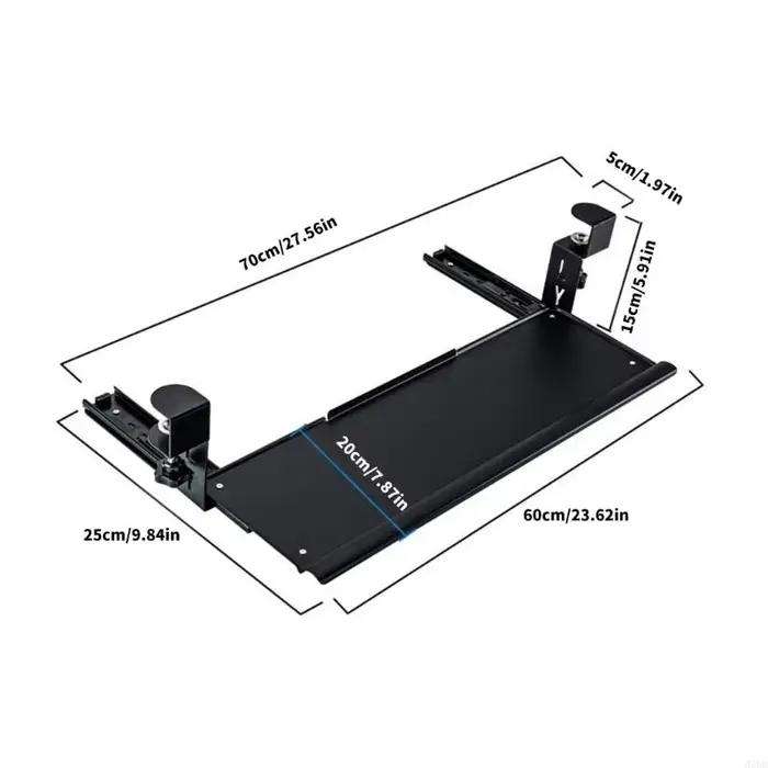 Support clavier sous le bureau