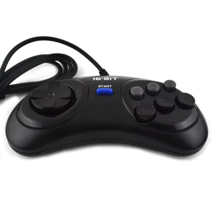 Manette de jeu noire pour Sega Mega Drive