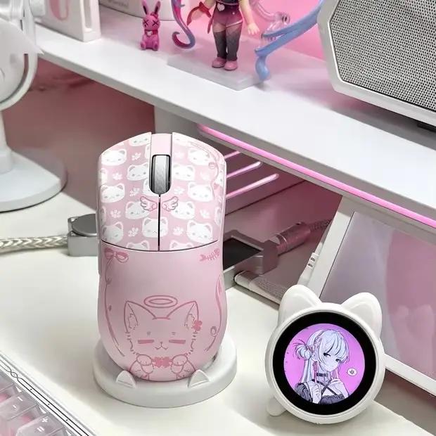 Souris de jeu sans fil WLMOUSE HUAN en alliage de magnésium inoxydable