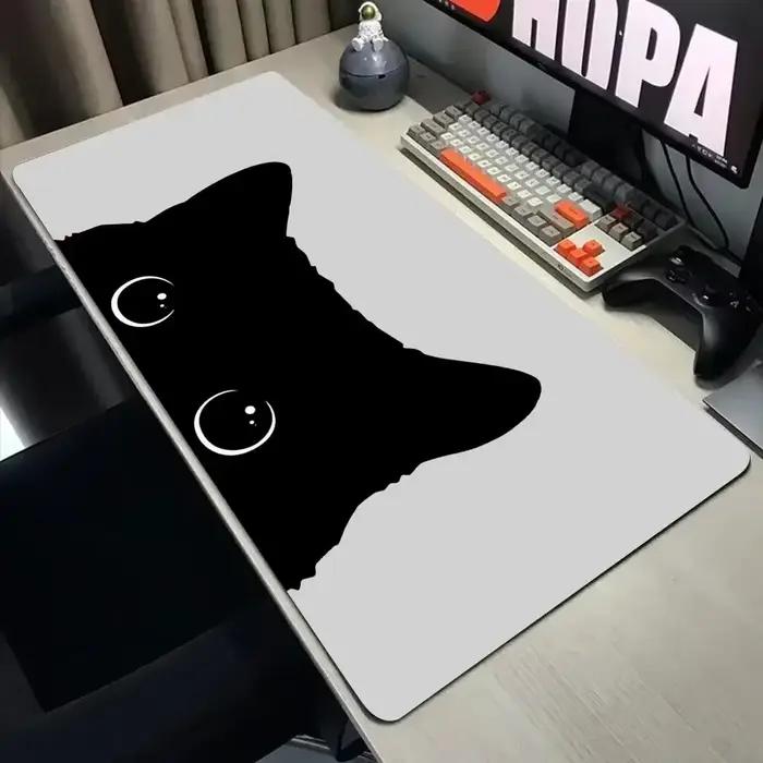 Tapis de souris chat noir drôle