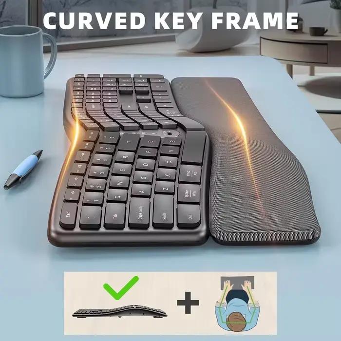 Clavier ergonomique sans fil 2.4G