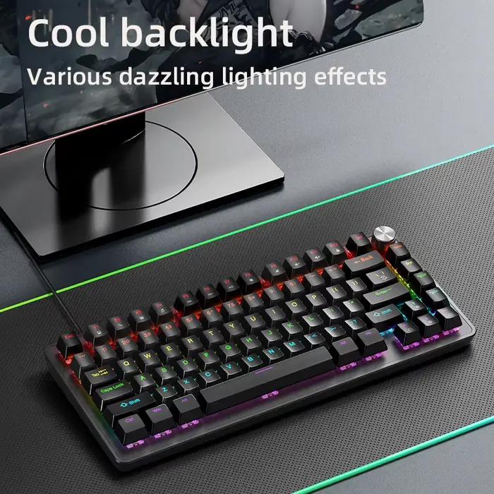 K82 75% clavier mécanique filaire rétro-éclairage rvb