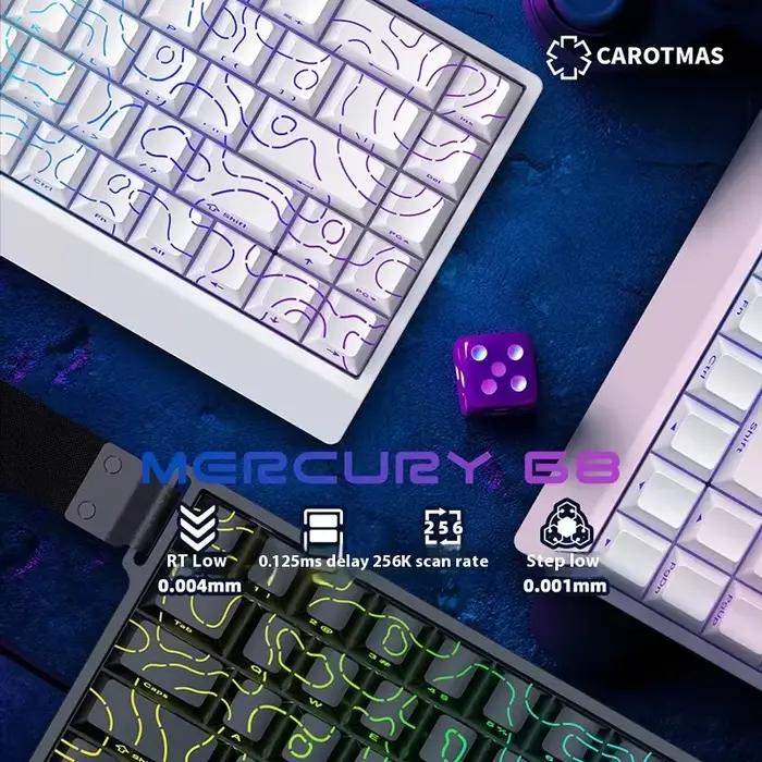 IROK Carotmas Mercury68 clavier mécanique à interrupteur magnétique 8K 68 touches RT0.004mm