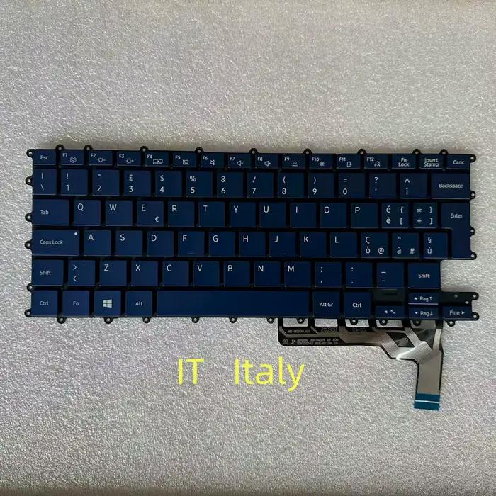 Clavier d'ordinateur portable d'origine anglais/royaume-uni/italie/GR pour Samsung Galaxy Book Flex NP930QCG 930QCG NT930QCG NT930QDA rétro-éclairé