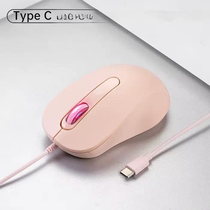 Souris filaire muette avec Interface de Type C