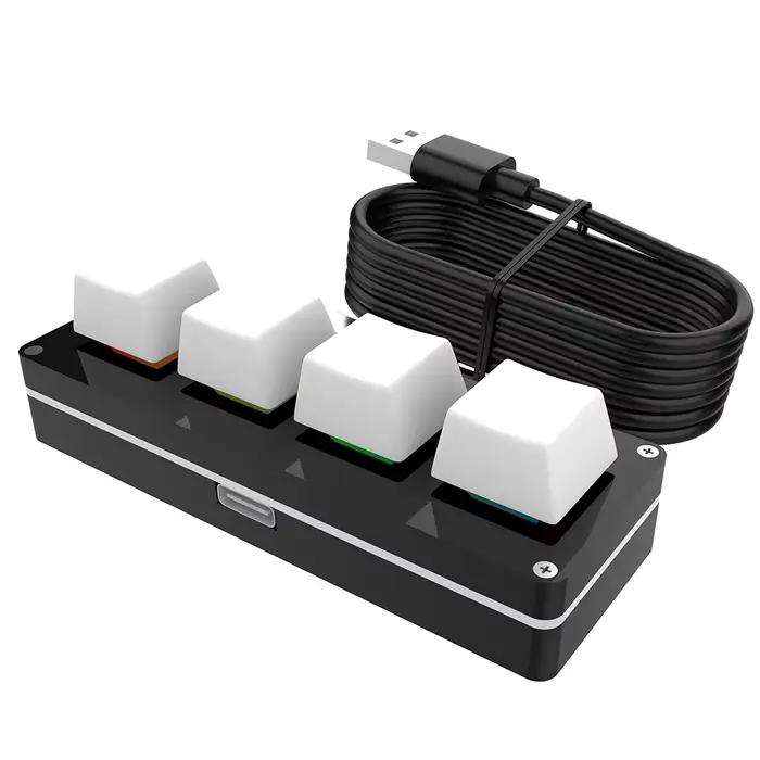 Clavier mécanique BT mini 3 touches 1 bouton/4 touches