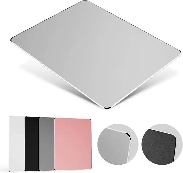 Tapis de souris en métal aluminium