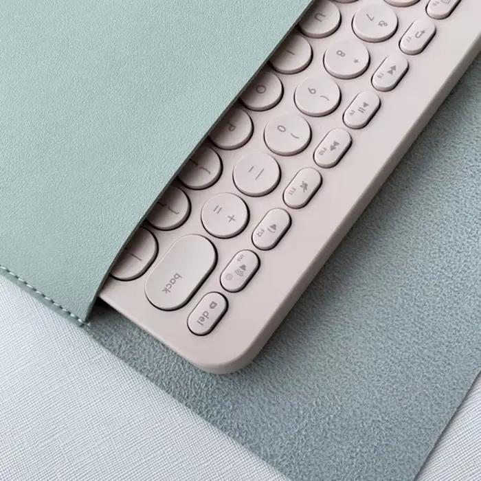 Juste de clavier sans fil anti-poussière en cuir PU