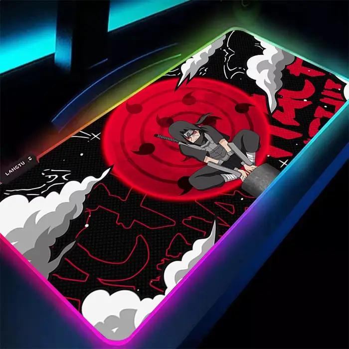 Tapis de souris RGB 90x40cm Naruto Itachi Uchiha